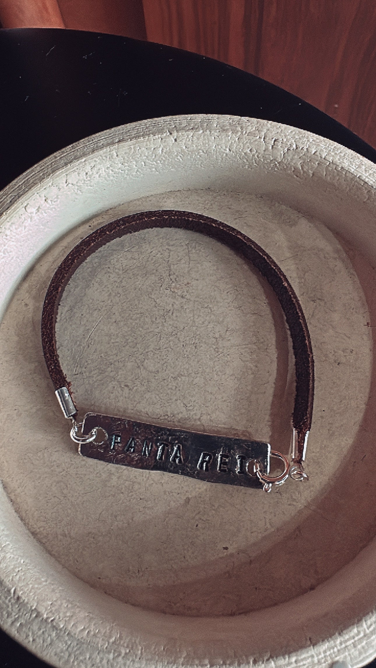 Bracciale Nome Pelle