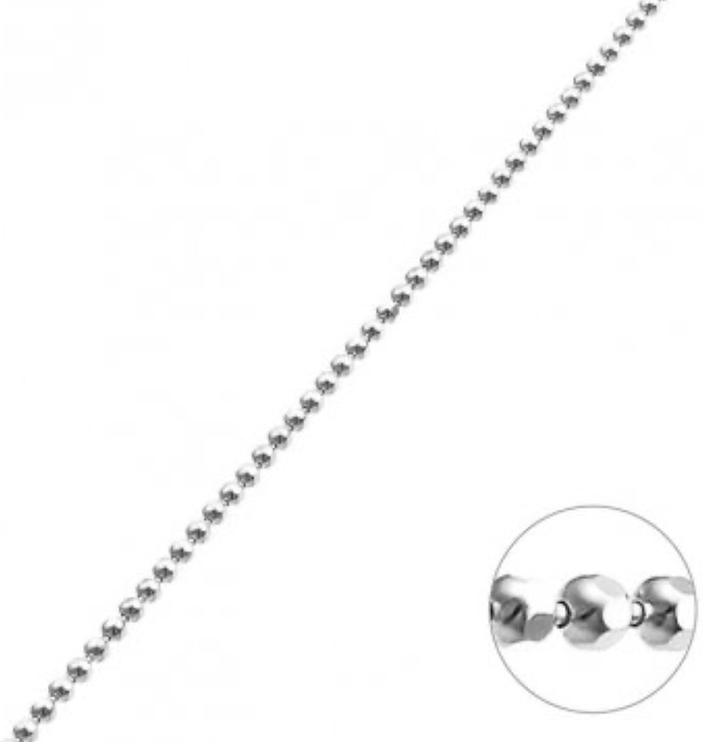Catena Palline Sfacettate - LAB.0.925