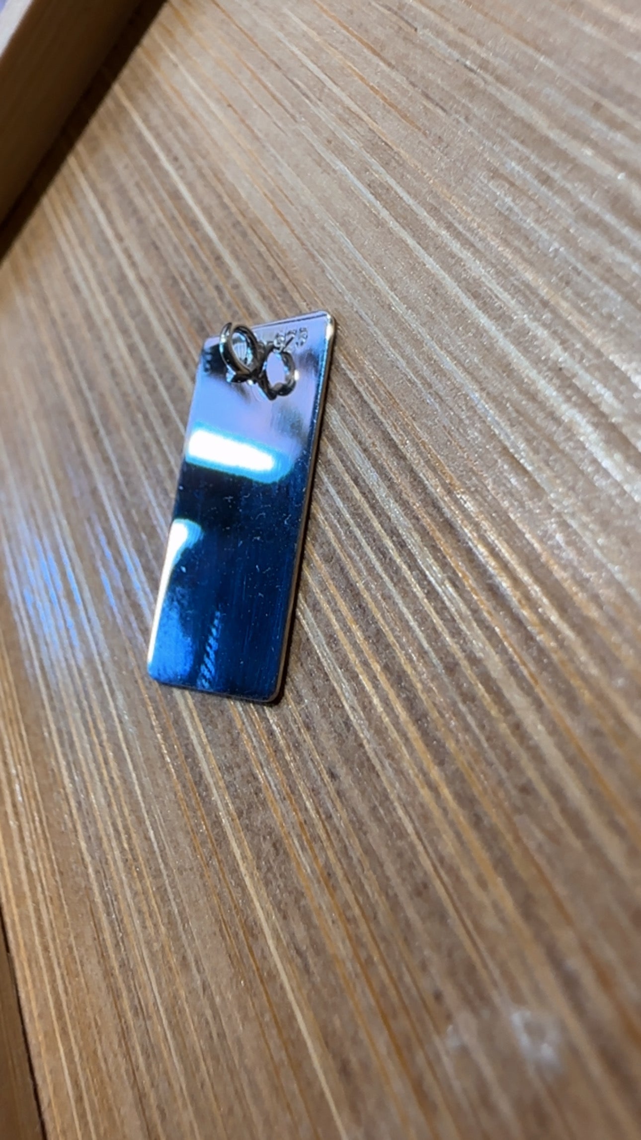 Ciondolo Piastrina Lucida