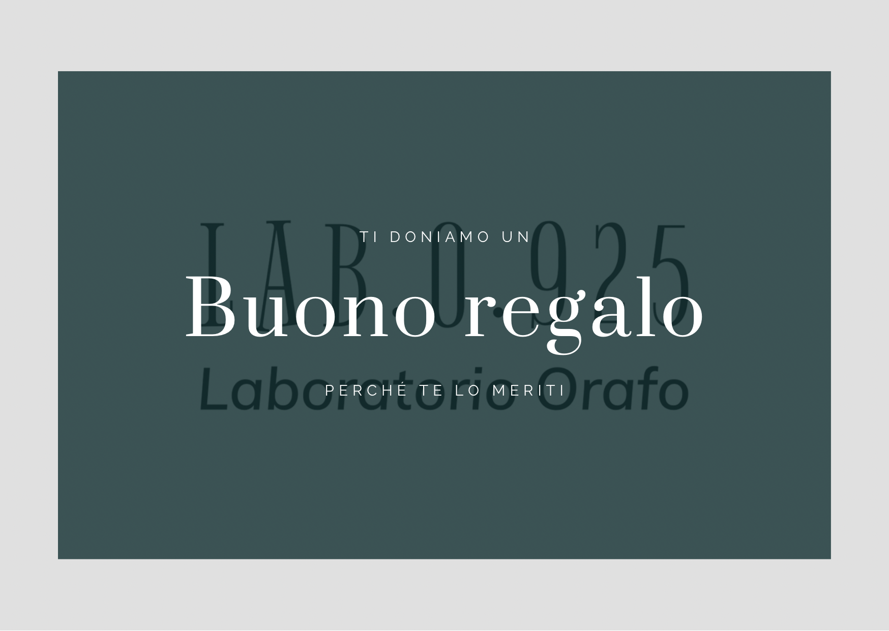 Buono Regalo - LAB.0.925