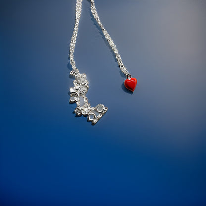 Collier Coeur Rouge