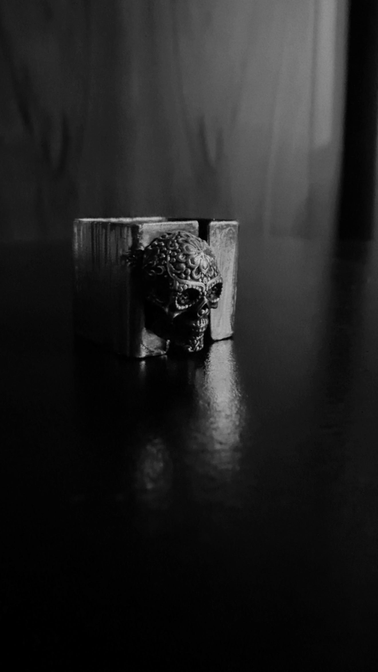 Anello Cubico con Teschio