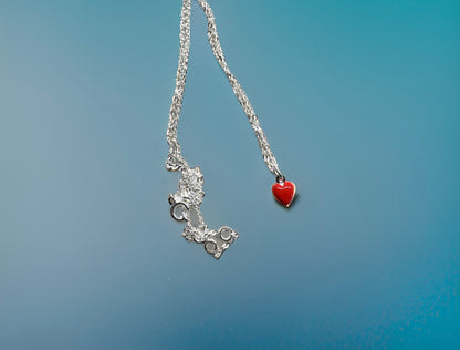 Collana Heart  Red