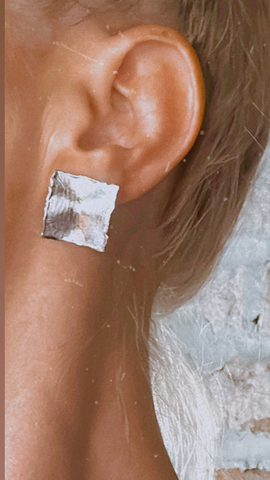 Square Plate Earring