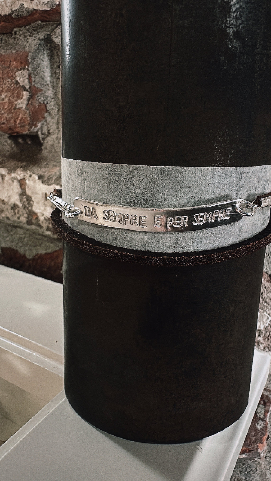 Bracciale Nome Pelle