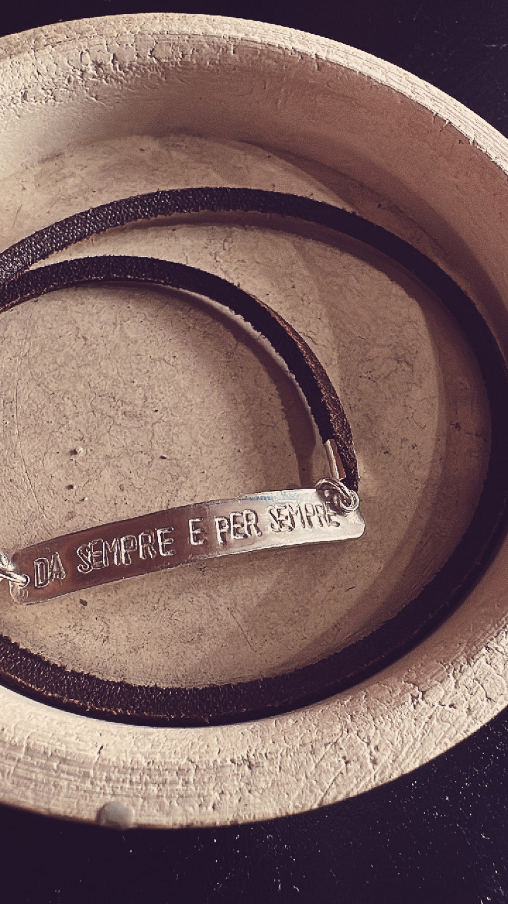 Bracciale Nome Pelle