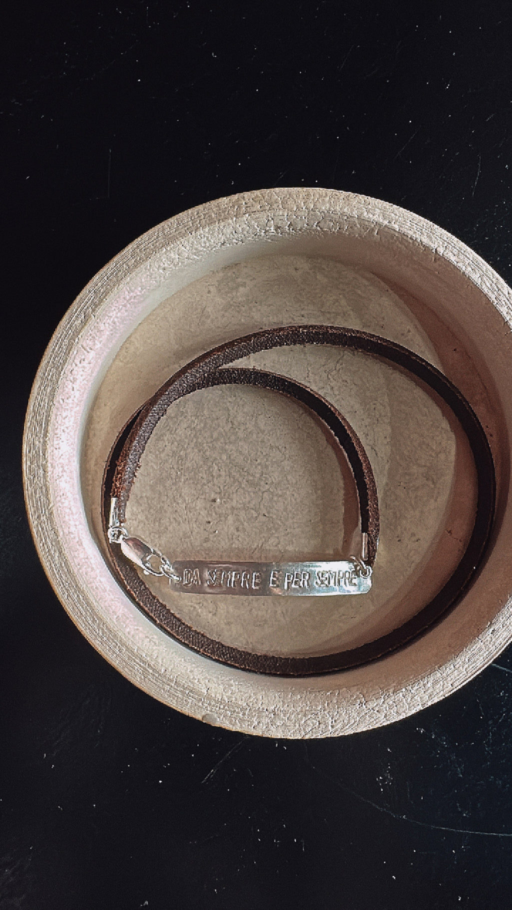 Bracciale Nome Pelle