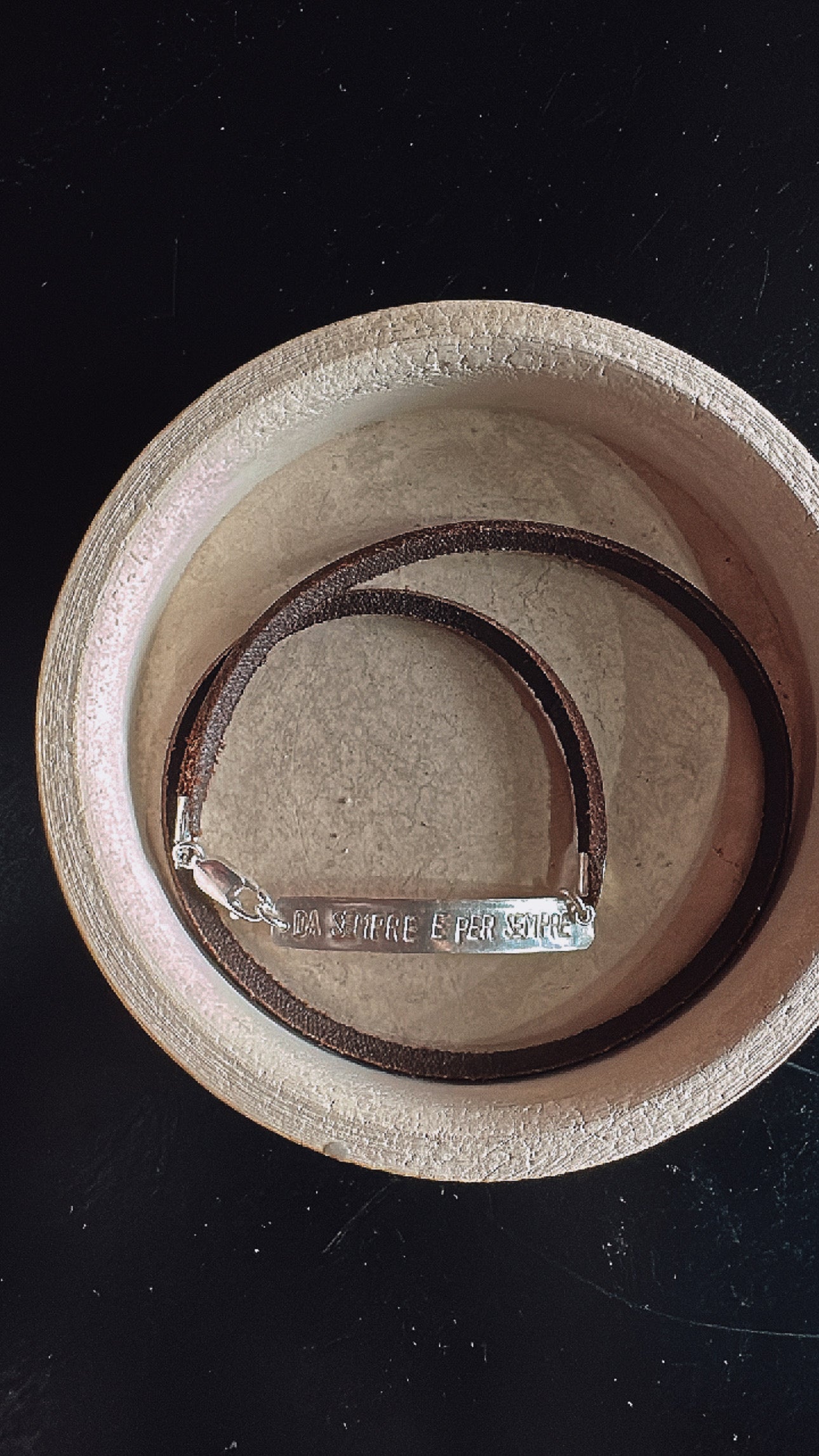 Bracciale Nome Pelle - LAB.0.925