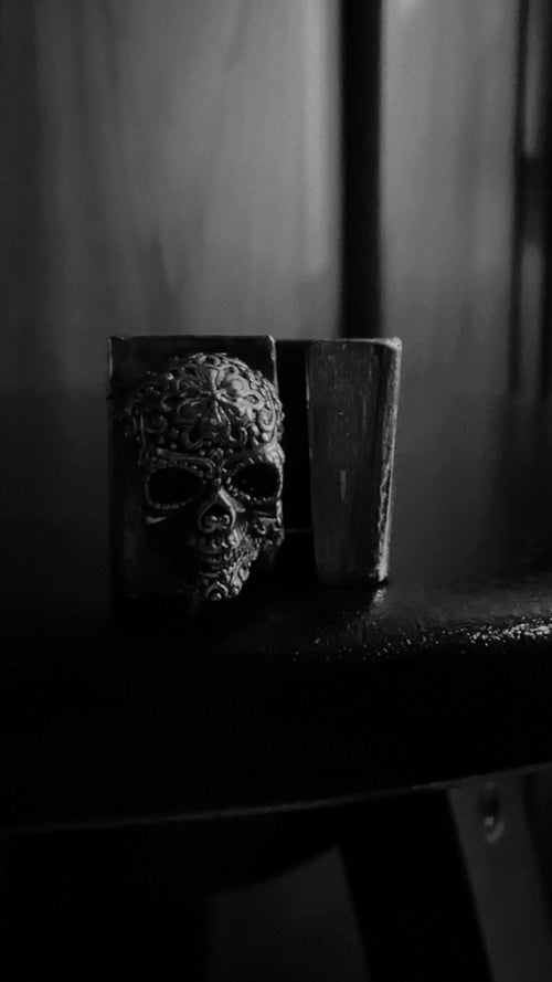 Anello Cubico con Teschio