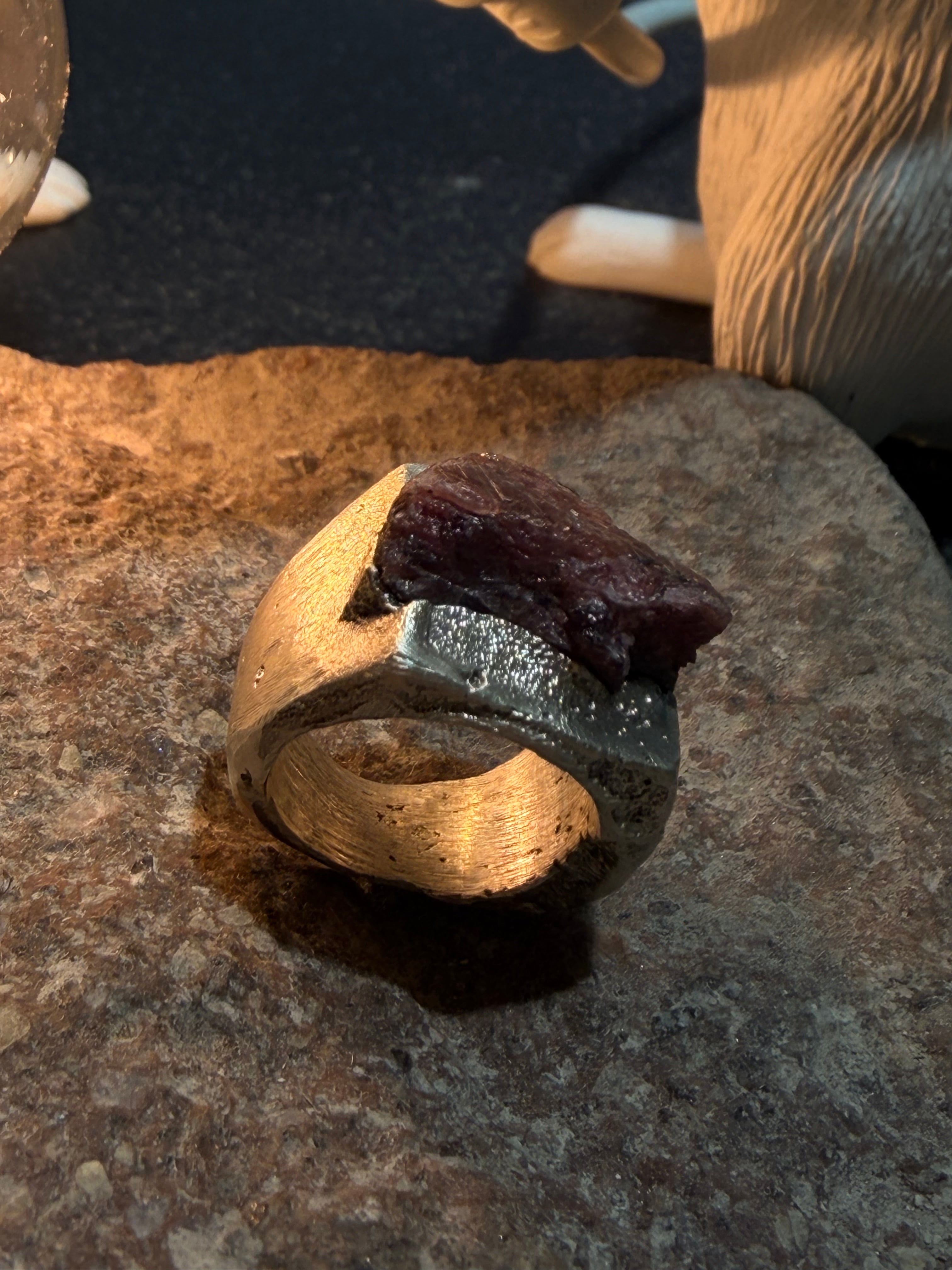 Anello Cuore di Lava - LAB.0.925