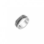 Anello fascia con fedina - LAB.0.925