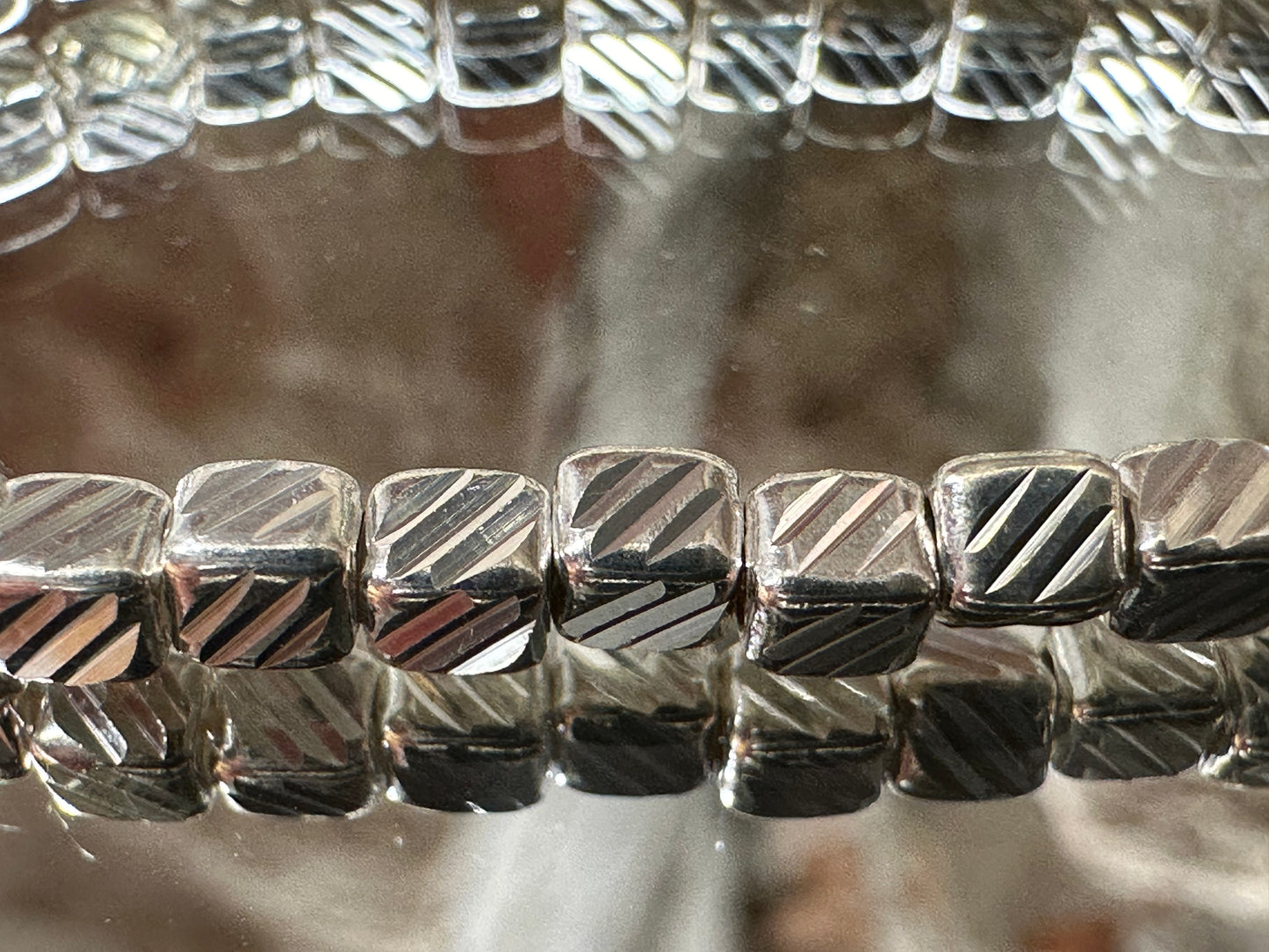 Striped cube bracelet