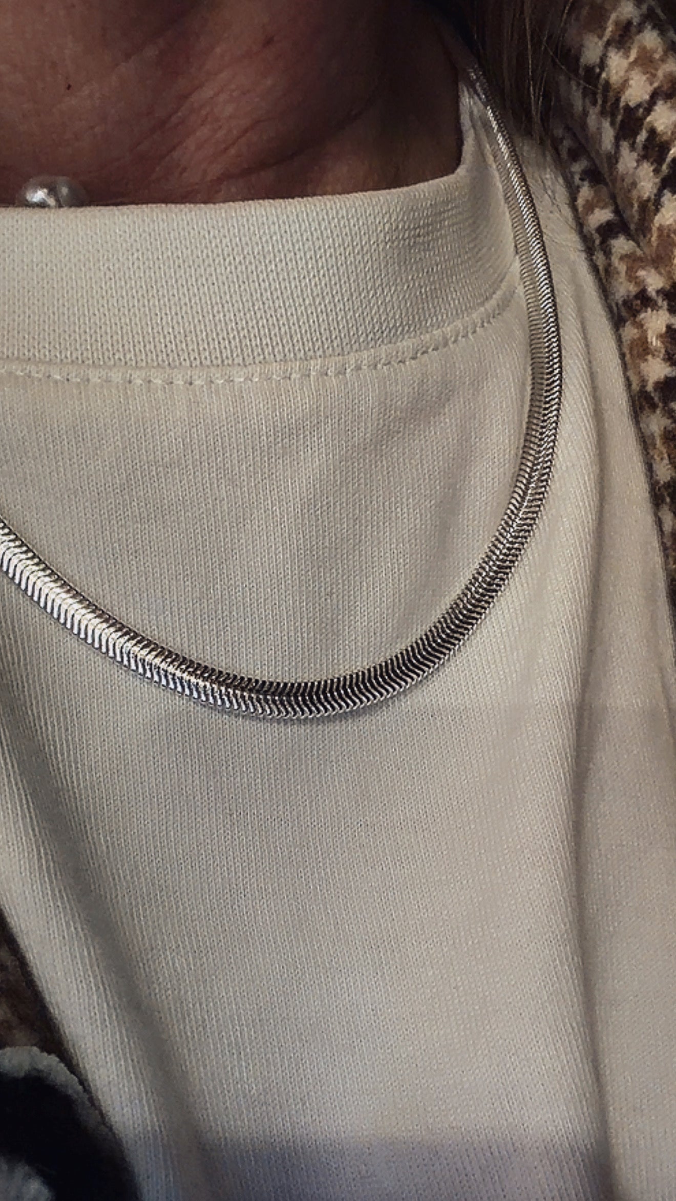 Collana Snake bombata - LAB.0.925