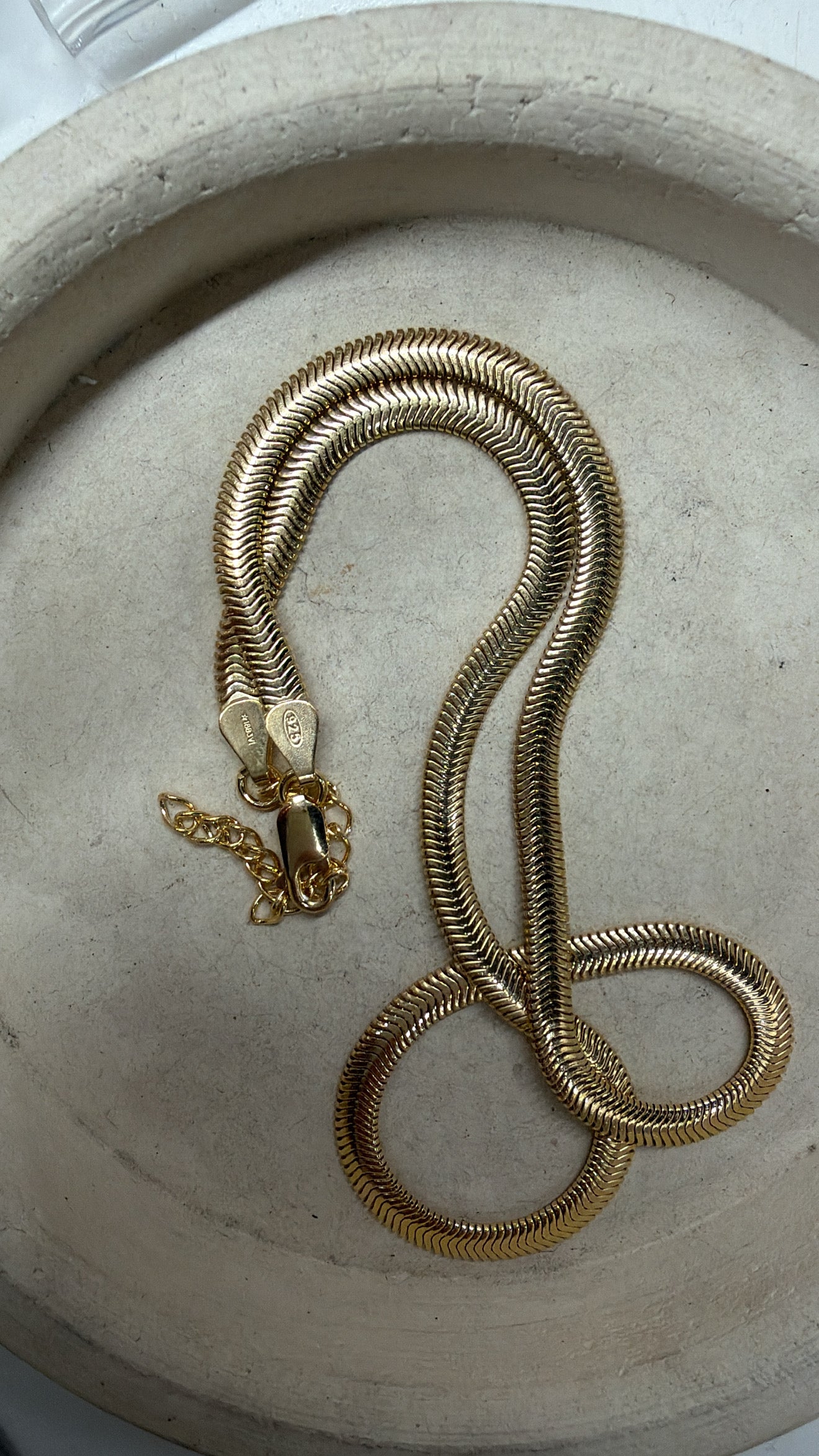 Collana Snake bombata - LAB.0.925
