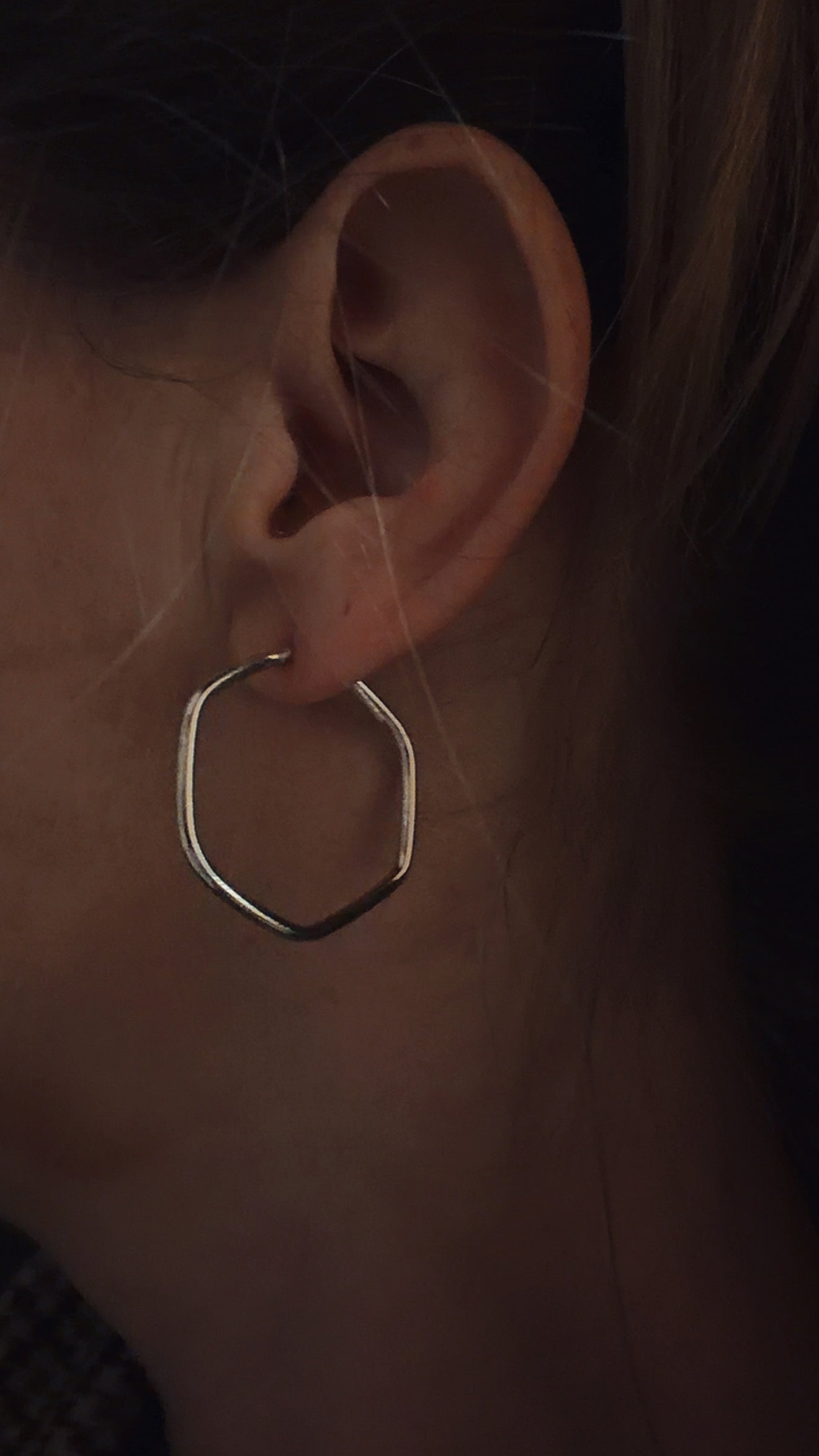 Orecchino Geom Esagono