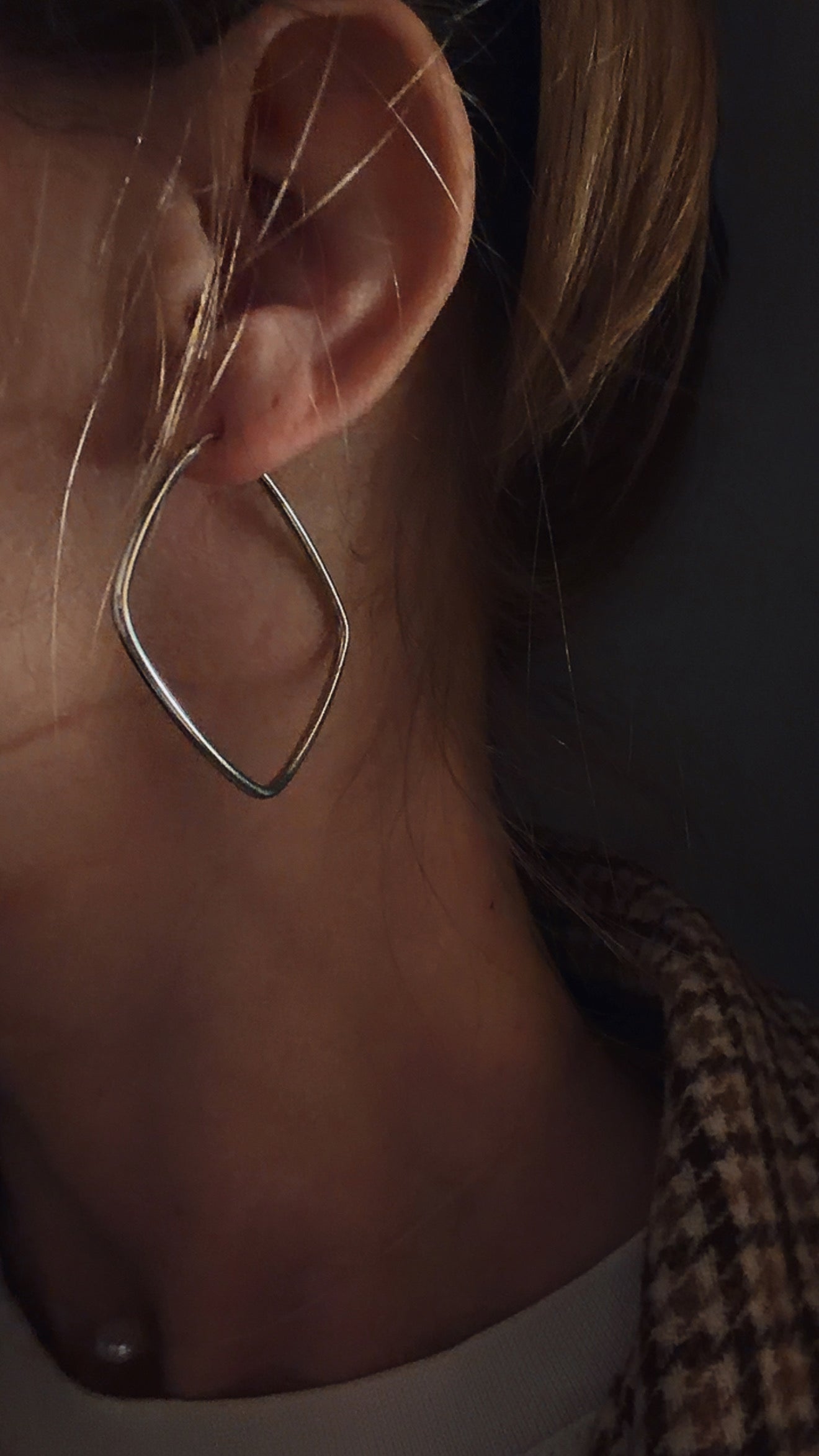 Orecchini Geom Rombo