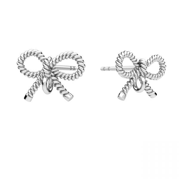 Boucles d'oreilles noeud tressé