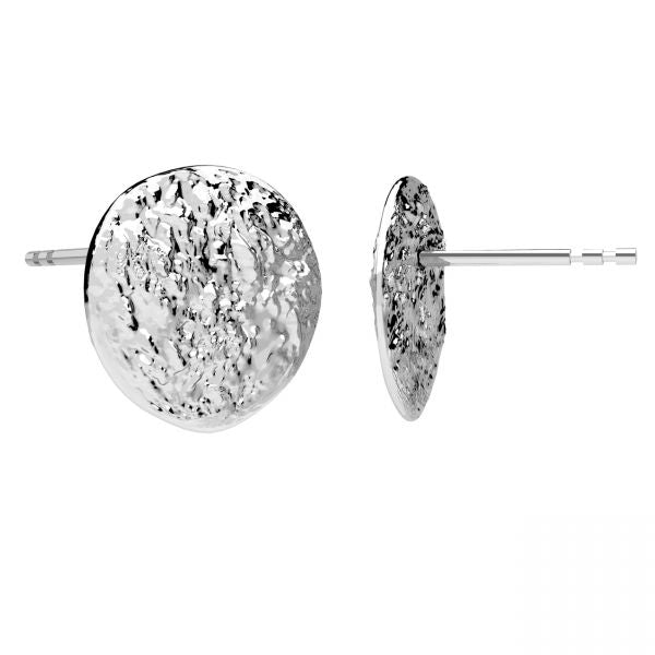 Round Hammered Earrings