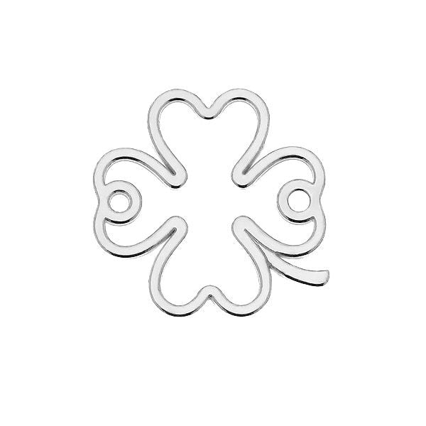 Stylized four-leaf clover pendant