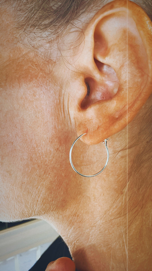 Boucles d'oreilles cercle 18