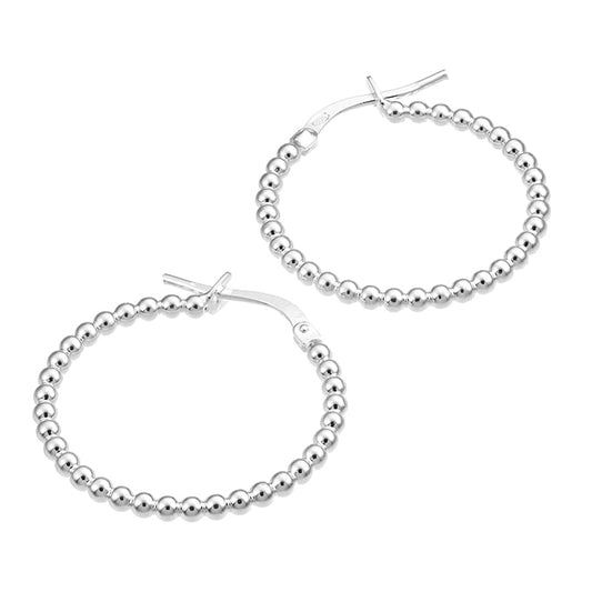 Hoop Earrings with Dots