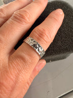 Anello Fascia Martellato - LAB.0.925