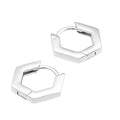 Boucle d'oreille hexagonale