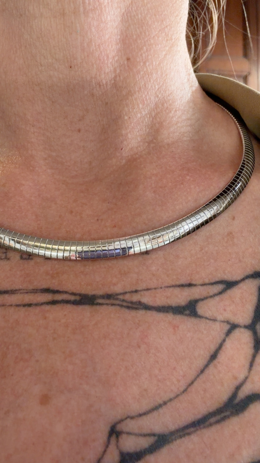 Collana Omega Bombato