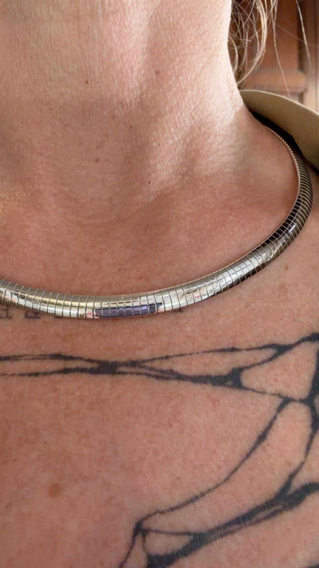 Collana Omega Bombato