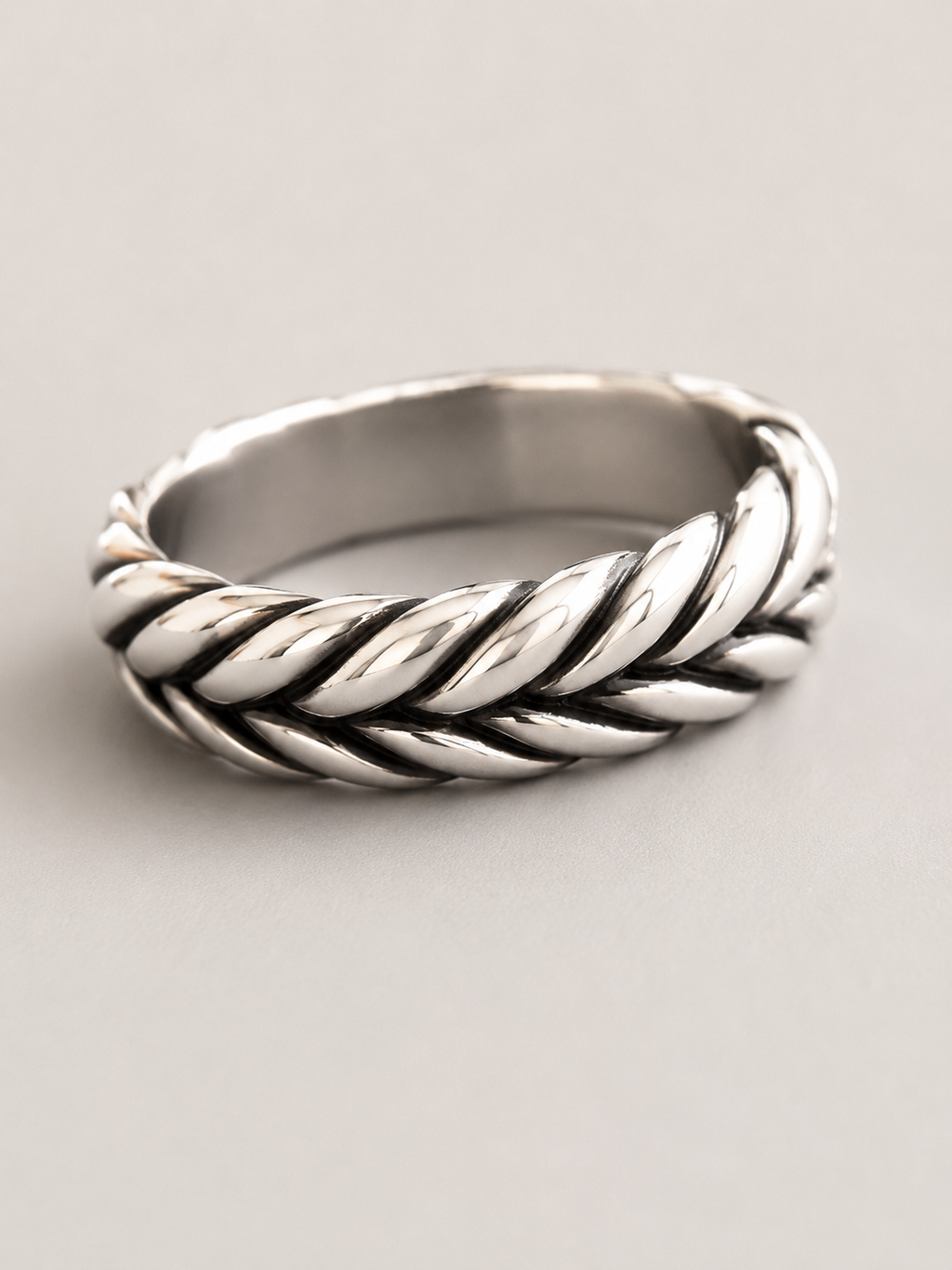 Anello Treccia - LAB.0.925