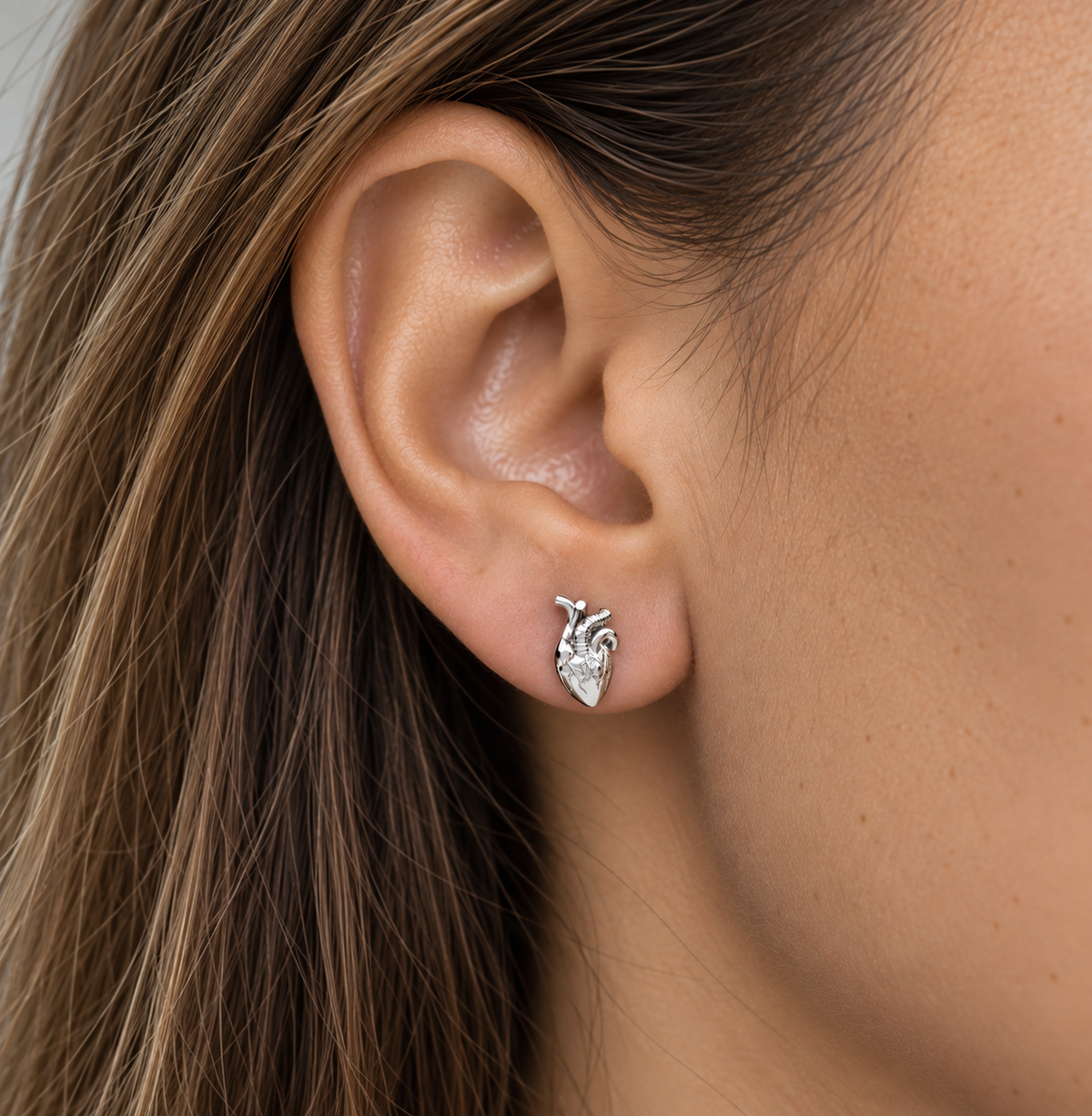 Anatomical Heart Earring