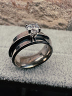 Anello Solitario a Fascia - LAB.0.925