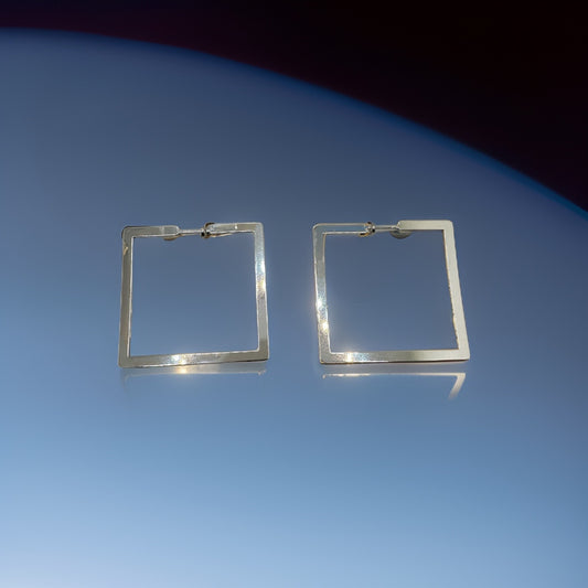 Flat Square Earrings