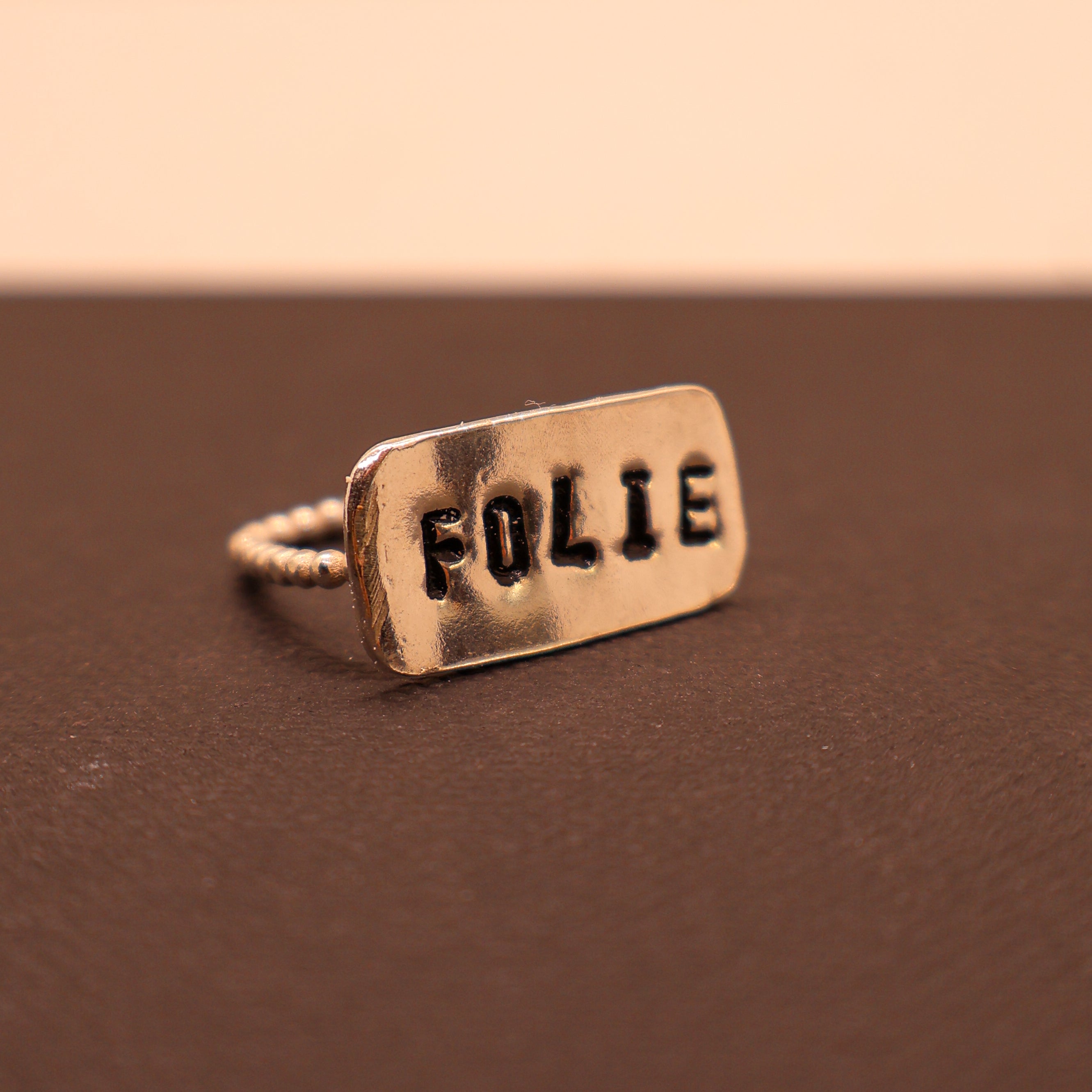 Anello Placchetta - LAB.0.925