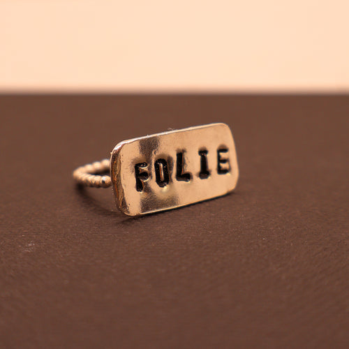 Anello Placchetta - LAB.0.925