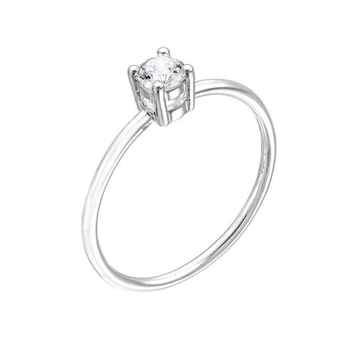 Anello Solitario Quadrato - LAB.0.925